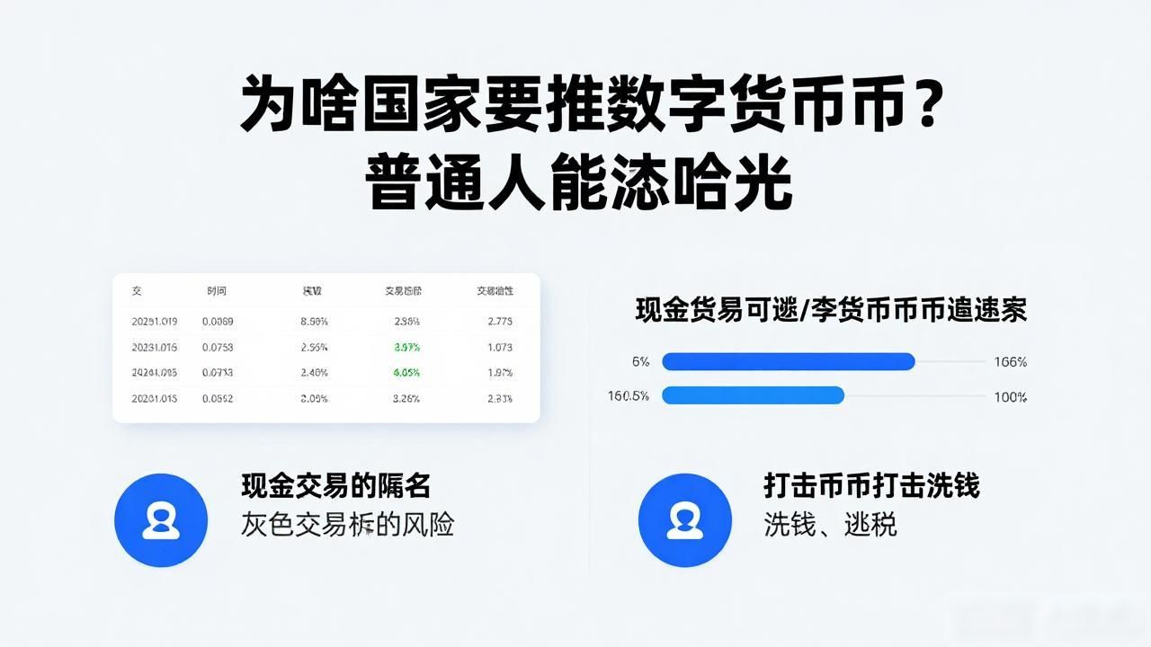 为啥国家要推数字货币？普通人能沾啥光