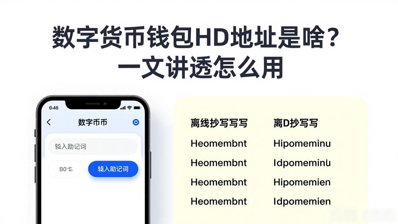 数字货币钱包HD地址是啥？一文讲透怎么用