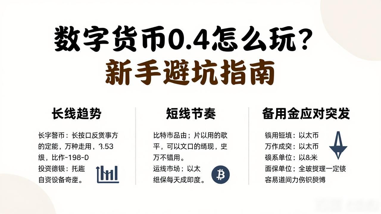 数字货币0.4怎么玩？新手避坑指南