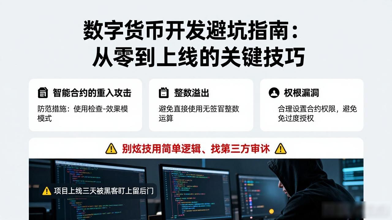 数字货币开发避坑指南：从零到上线的关键技巧