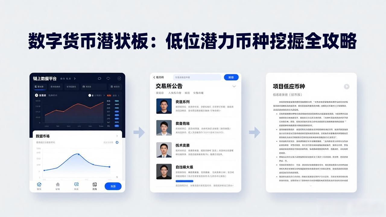 数字货币潜伏板：低位潜力币种挖掘全攻略