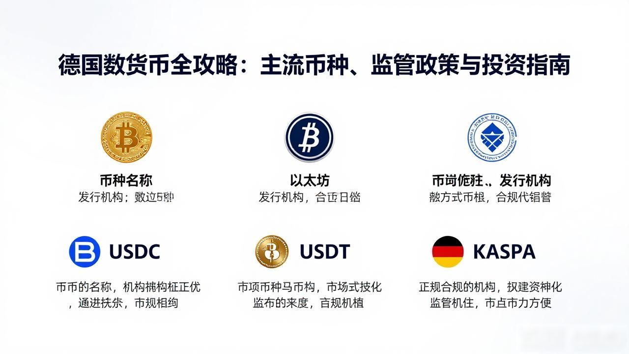 德国数字货币全攻略：主流币种、监管政策与投资指南