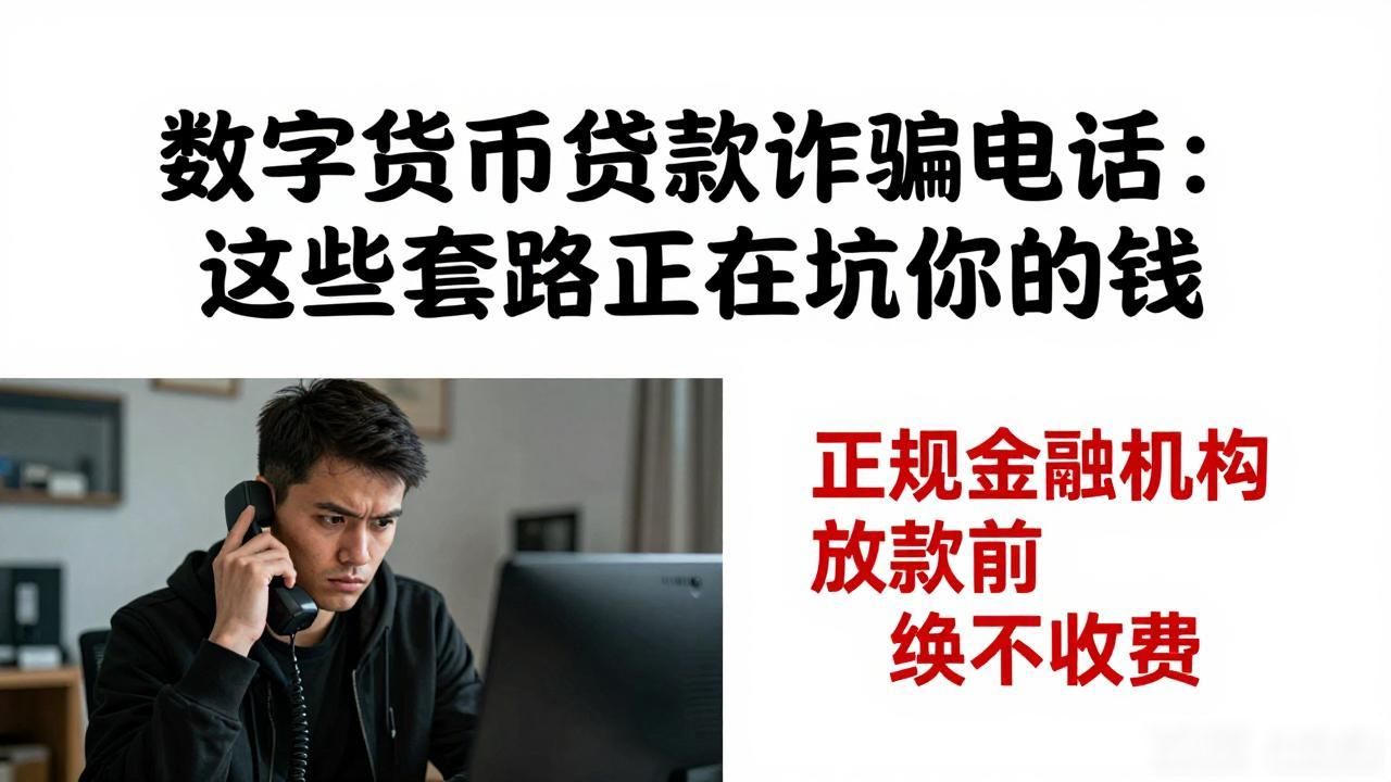 数字货币贷款诈骗电话：这些套路正在坑你的钱