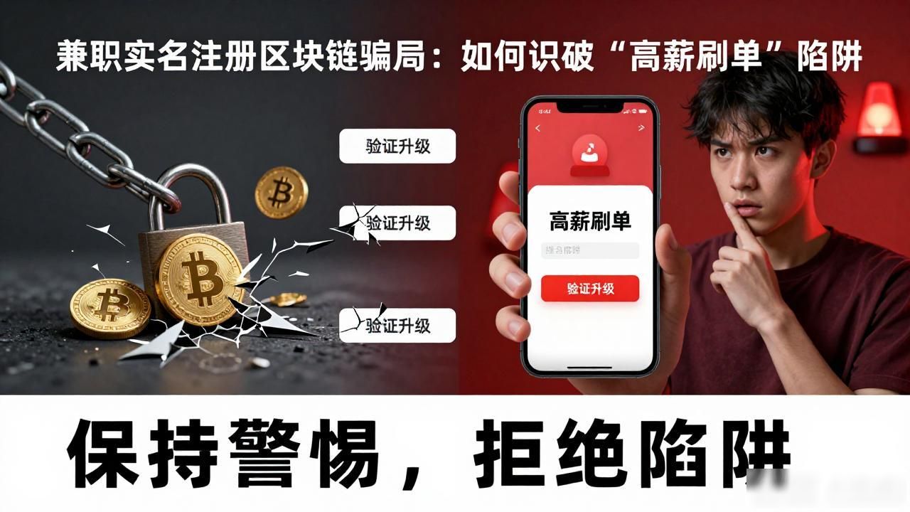 兼职实名注册区块链骗局：如何识破“高薪刷单”陷阱