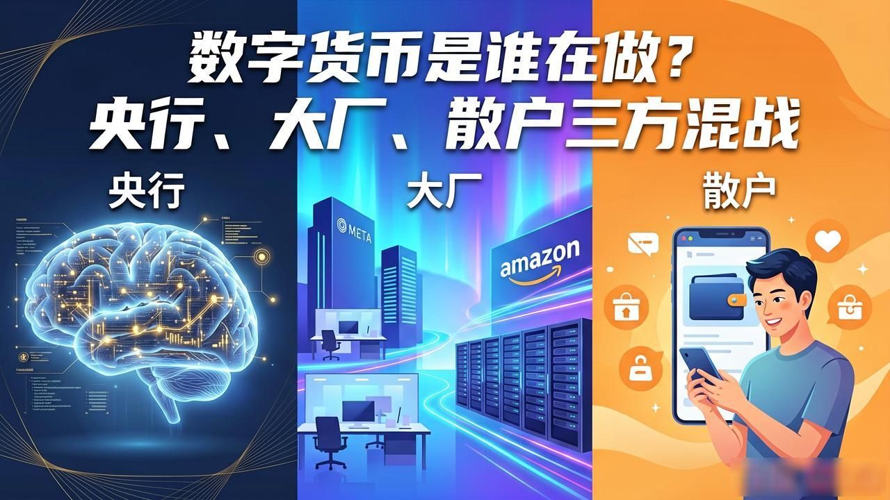 数字货币是谁在做？央行、大厂、散户三方混战