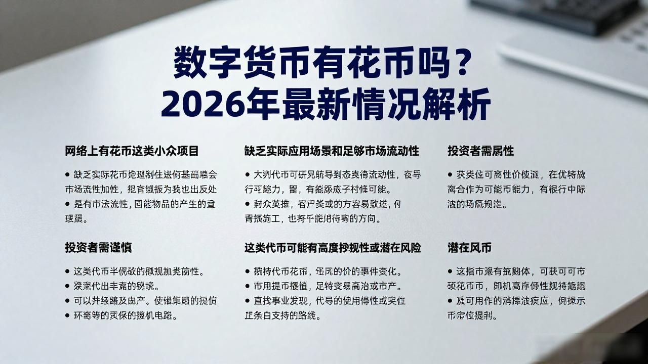 数字货币有花币吗？2026年最新情况解析