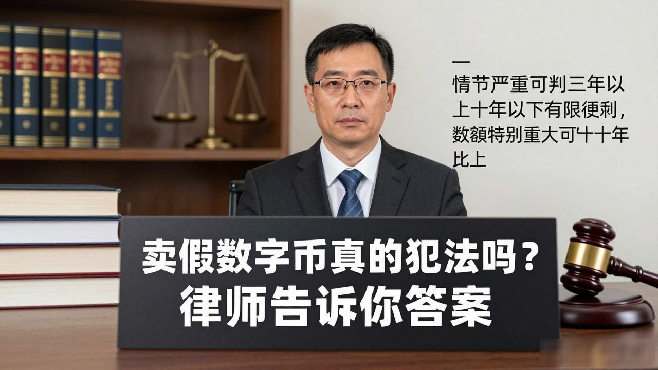 卖假数字货币真的犯法吗？律师告诉你答案