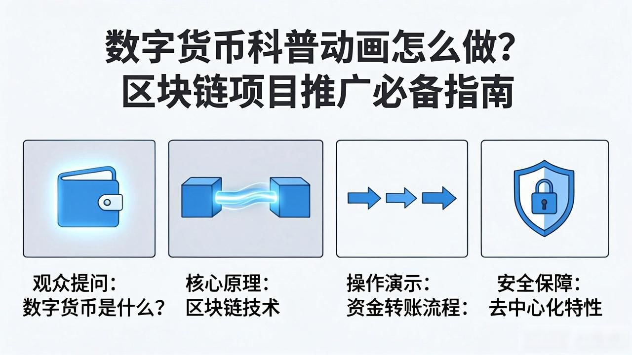 数字货币科普动画怎么做？区块链项目推广必备指南