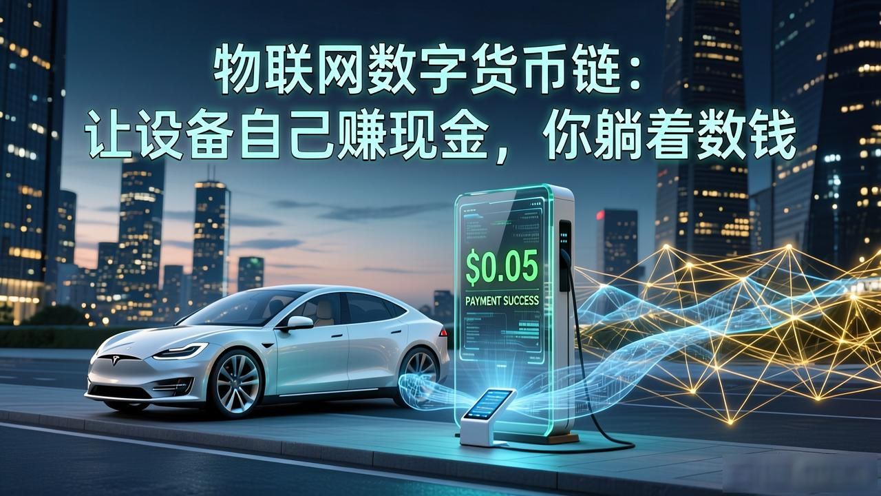 物联网数字货币链：让设备自己赚现金，你躺着数钱