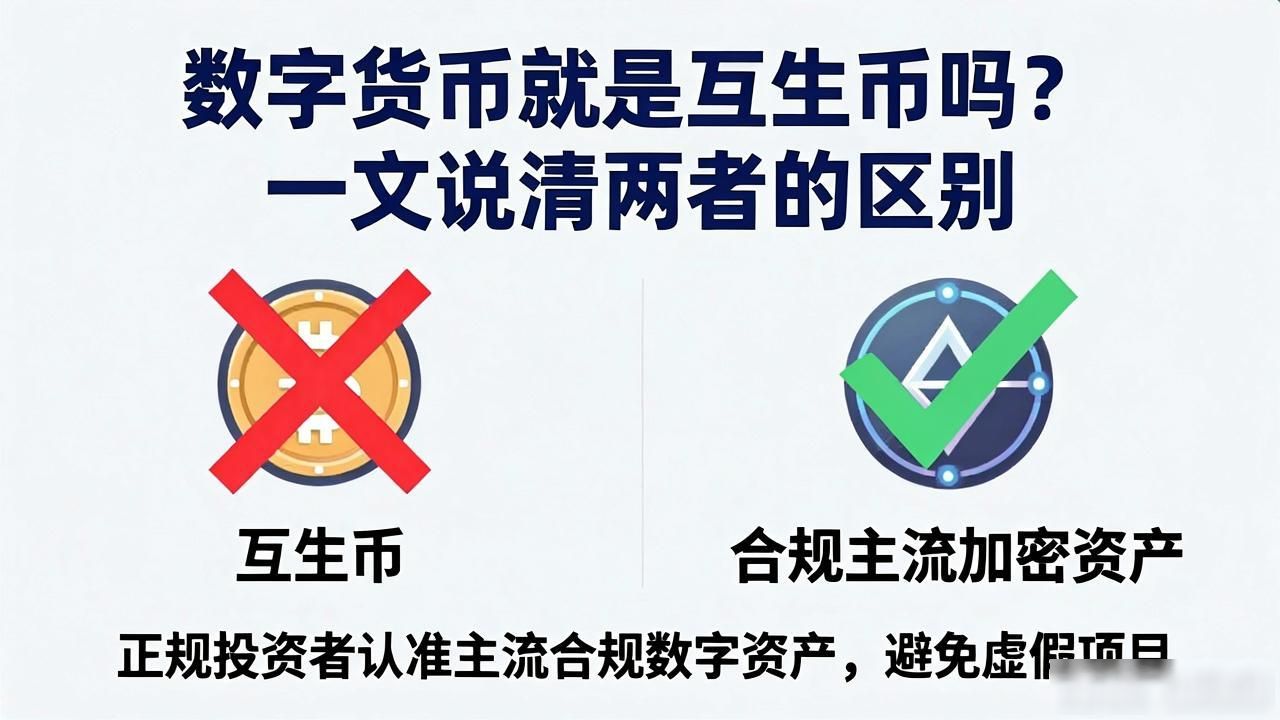 数字货币就是互生币吗？一文说清两者的区别