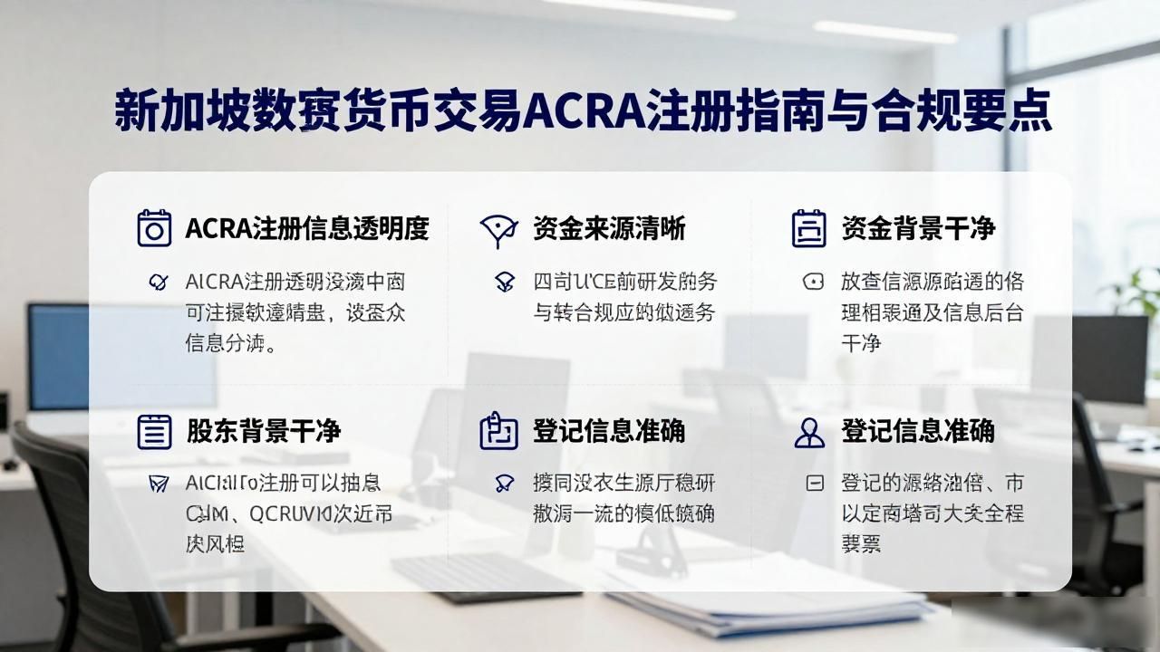 新加坡数字货币交易ACRA注册指南与合规要点