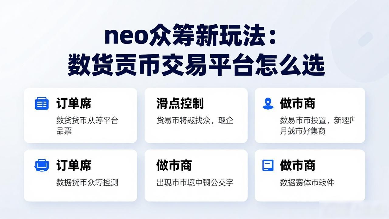 neo众筹新玩法：数字货币交易平台怎么选