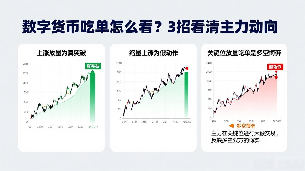 数字货币吃单怎么看？3招看清主力动向