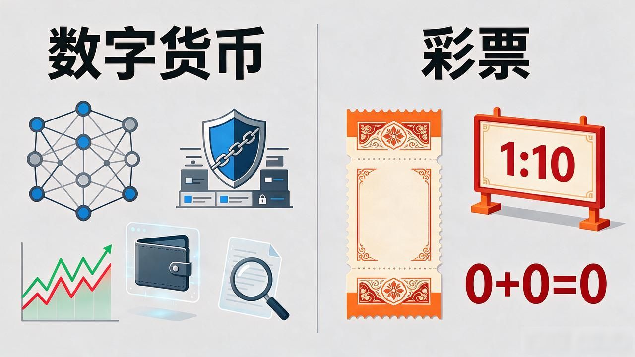 美国彩票根本不是数字货币！一文讲清两者本质区别