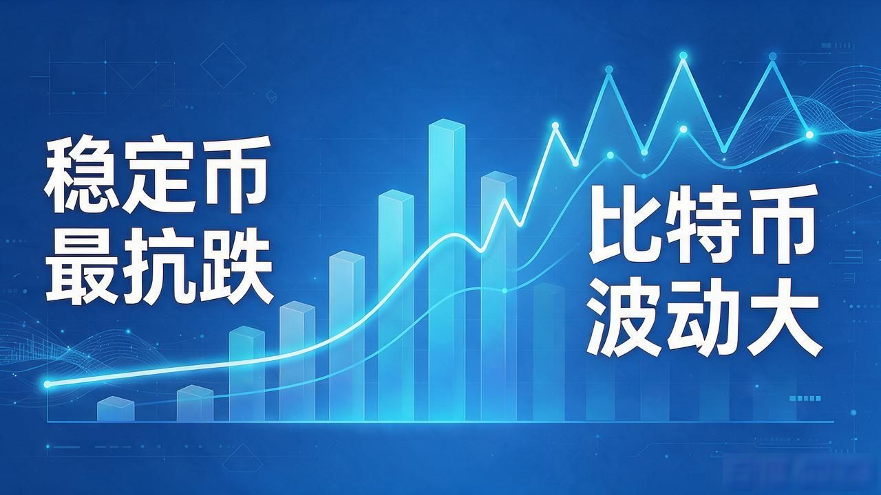 数字货币波动小排行：稳定币最抗跌，比特币反而波动大
