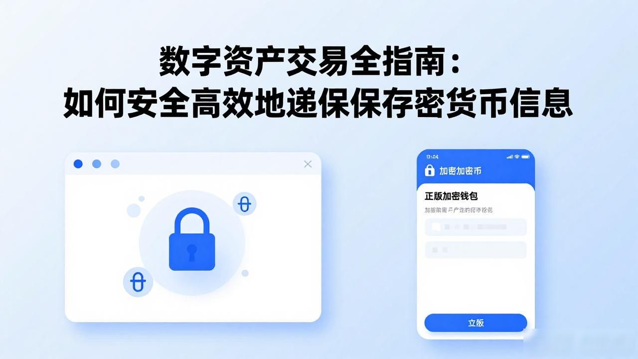 数字资产交易全指南：如何安全高效地传递和保存加密货币信息