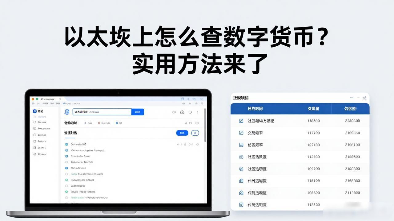 以太坊上怎么查数字货币？实用方法来了